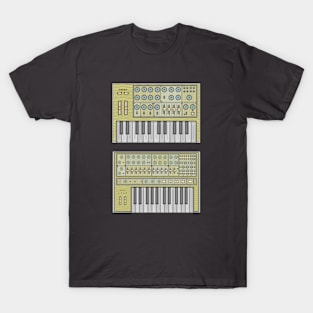 Yellow Classic Synthesizer T-Shirt